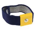 ESD Grounding Wrist Strap, Blue / Yellow, 4 mm Male Stud
